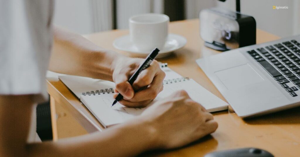 Beginner VA guide building online portfolio at home desk