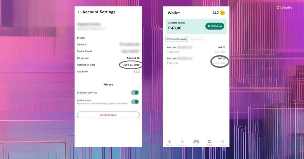 hustle ph app legit proof and hustle ph app withdrawal
