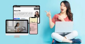 Virtual assistant portfolio no experience sample displayed on desktop, tablet, and mobile with Pinay freelancer